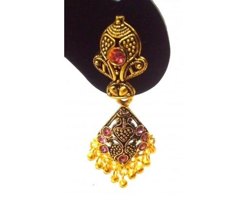 Golden Oxidized Earrings Jhumka Jhumki Bolly Imitation Jewelry Drop Dangle EA112